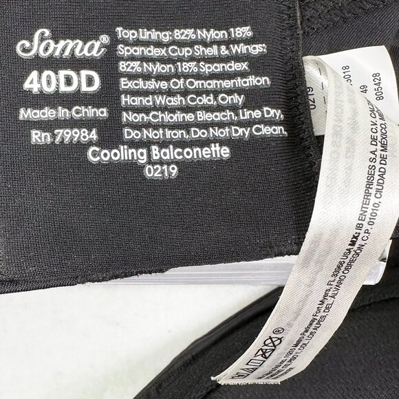 Soma Cooling Balconette Bra 40DD. So Flattering! - Picture 5 of 5